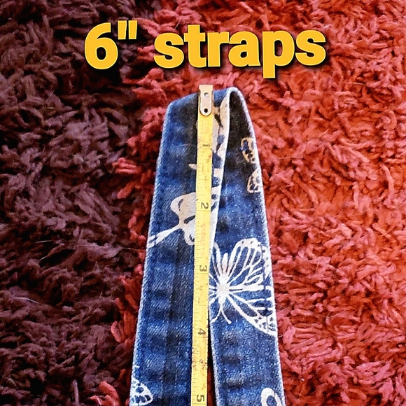 NWT   Denim with White Butterflies Dress - Picture 11 of 13